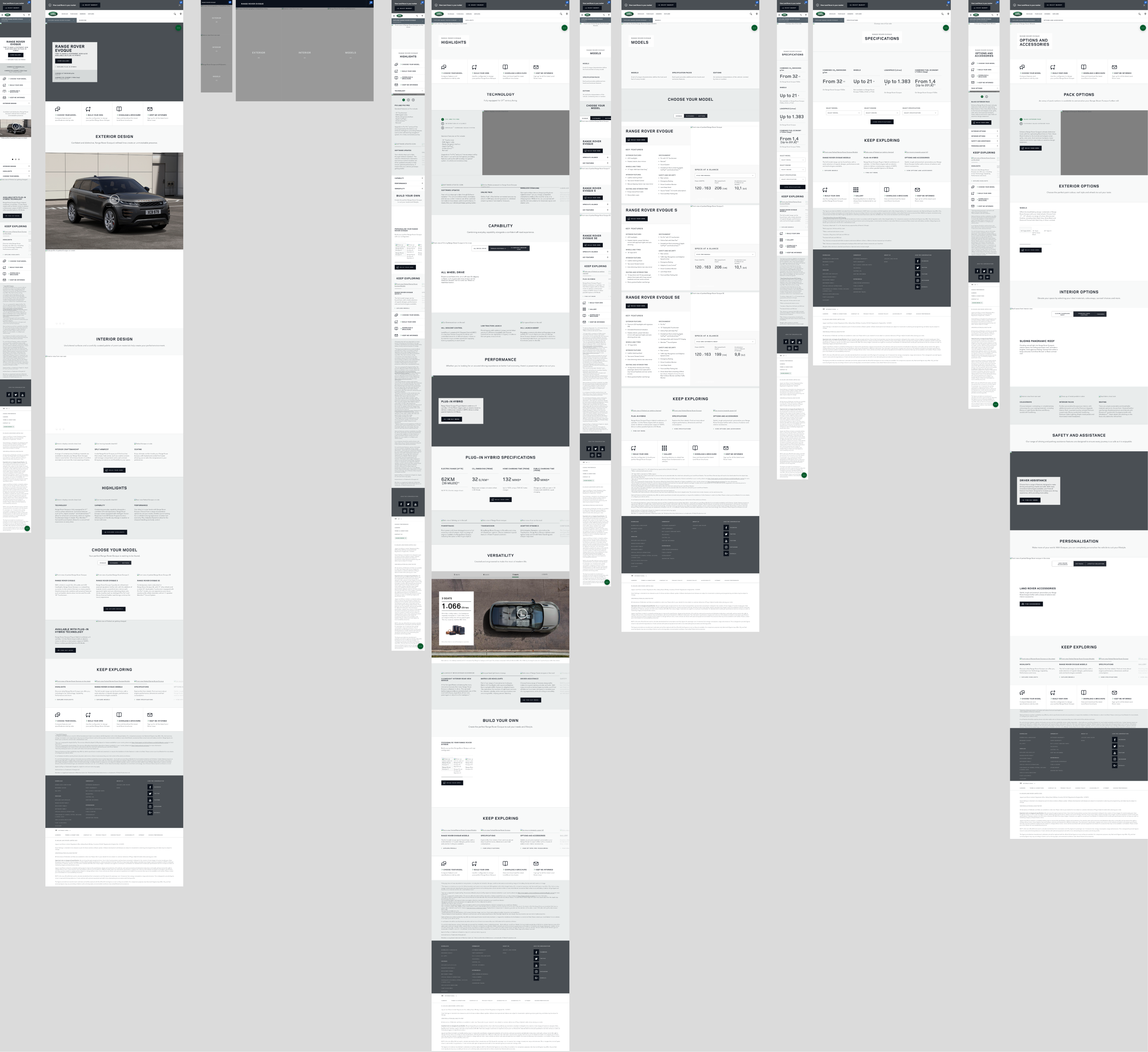 JLR Wireframes